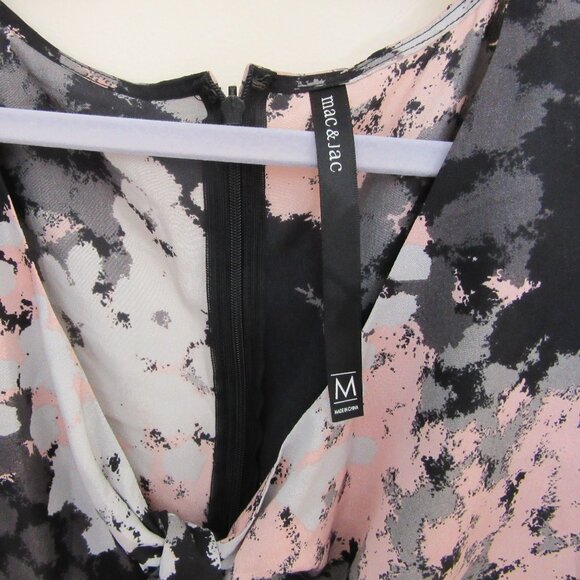 NWOT Mac & Jac Long Sleeve Blouse -  Elegant Bow Tie Knot - Back Zipper - Size M - Picture 5 of 12